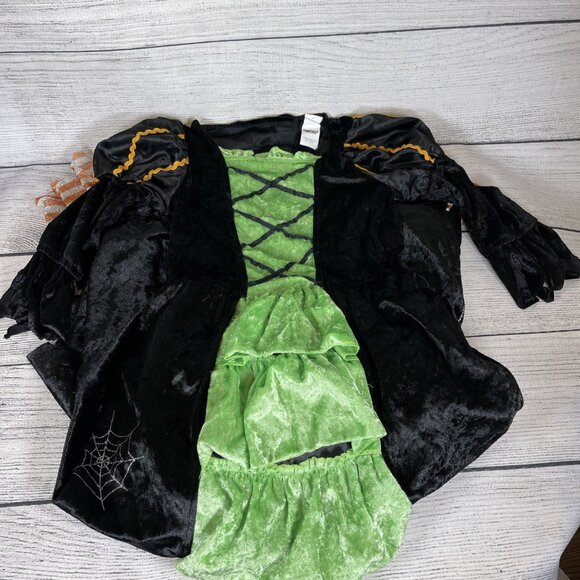 Green Witch Deluxe Costume with Hat Size S - Picture 2 of 12